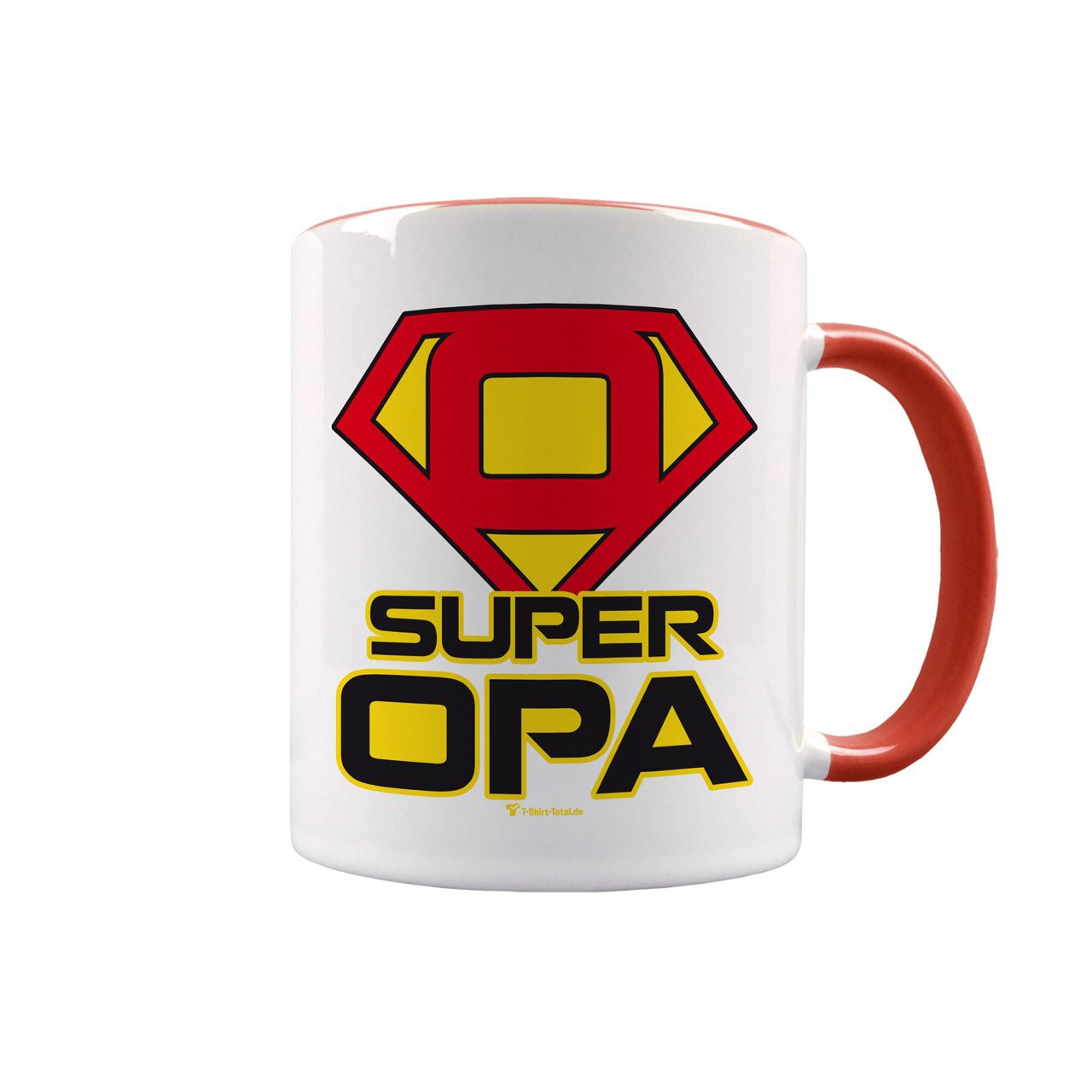 Super Opa Tasse rot / weiß