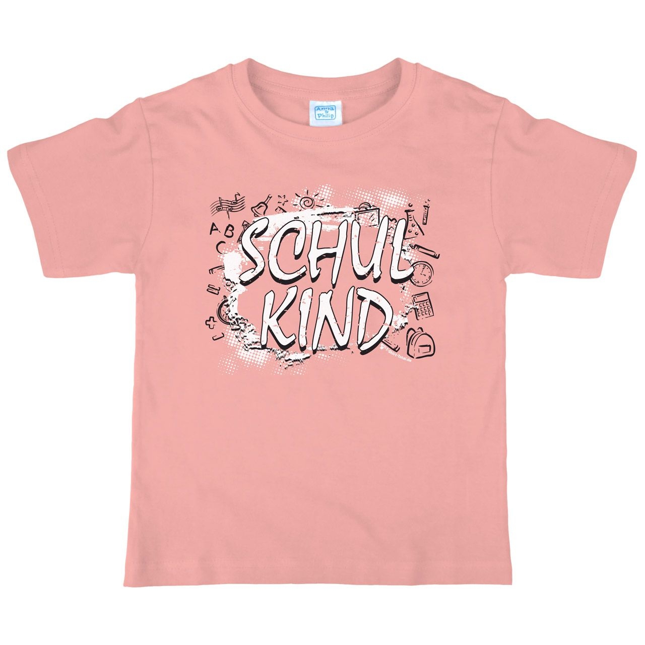 Schulkind Collage Kinder T-Shirt rosa 134 / 140