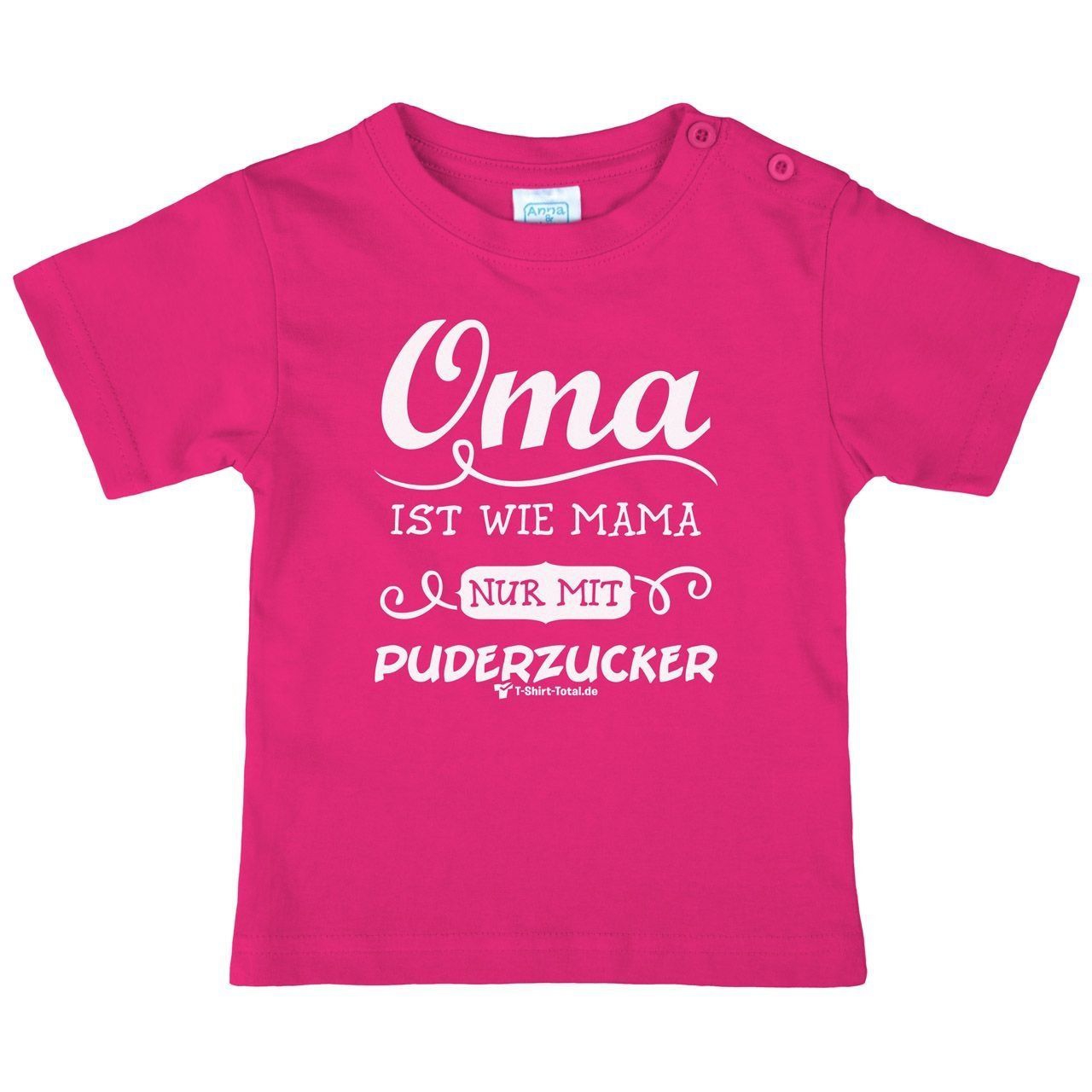 Oma Puderzucker Kinder T-Shirt pink 80 / 86