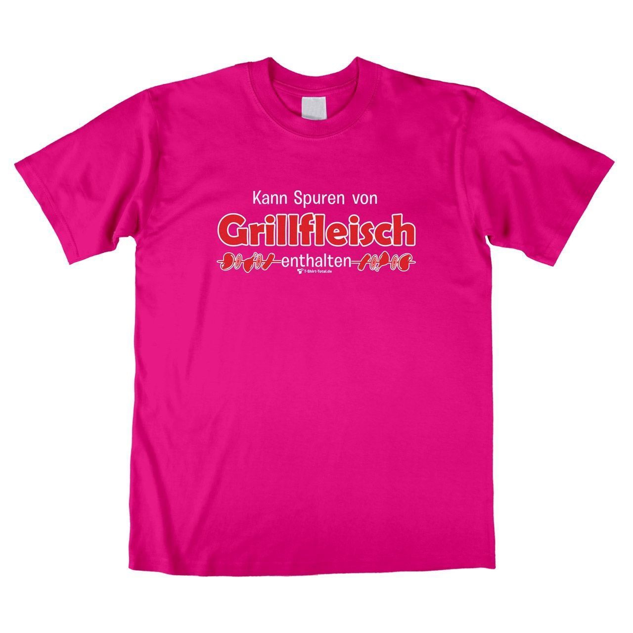 Spuren von Grillfleisch Unisex T-Shirt pink Extra Large