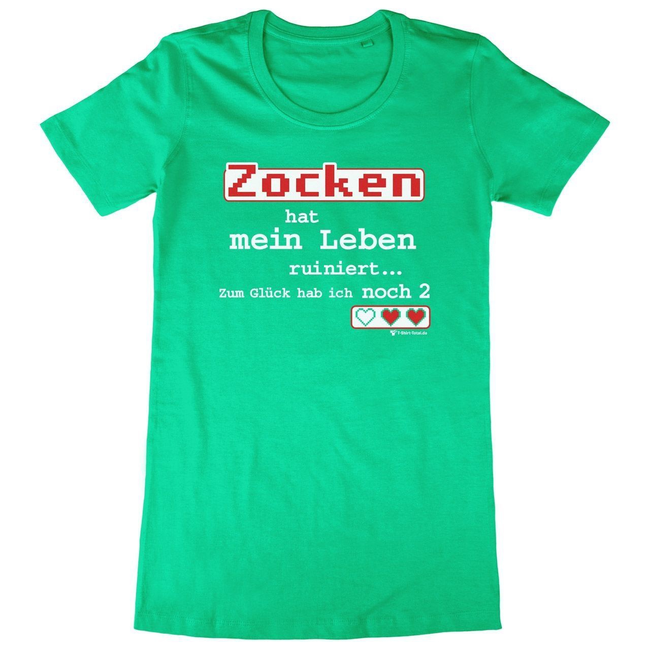 Zocken ruiniert Woman Long Shirt grün Large