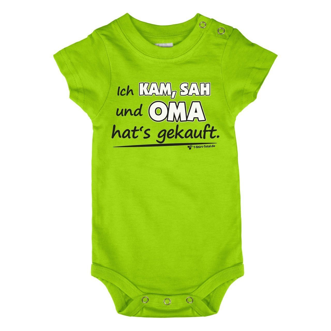 Oma hats gekauft Baby Body Kurzarm hellgrün 56 / 62