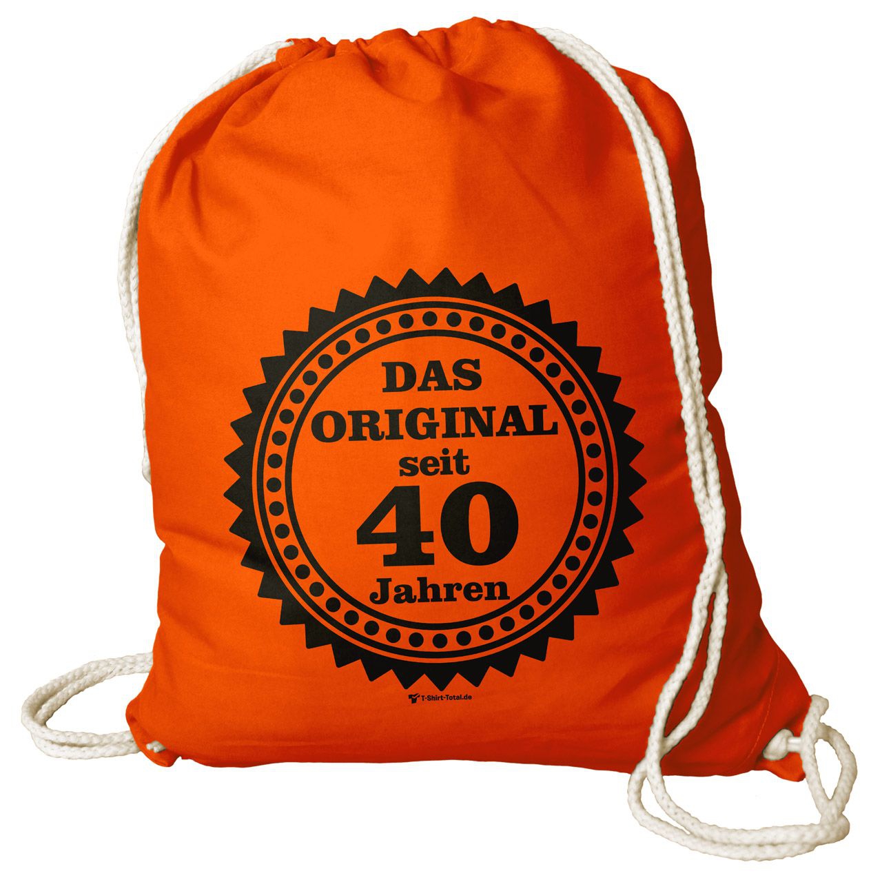 Original seit 40 Rucksack Beutel orange