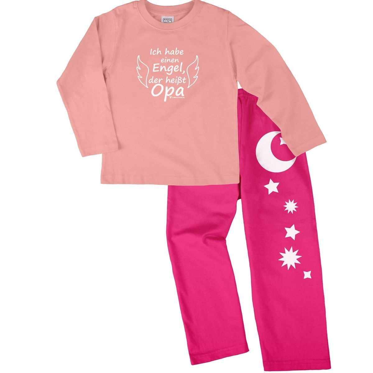 Engel Opa Pyjama Set rosa / pink 110 / 116