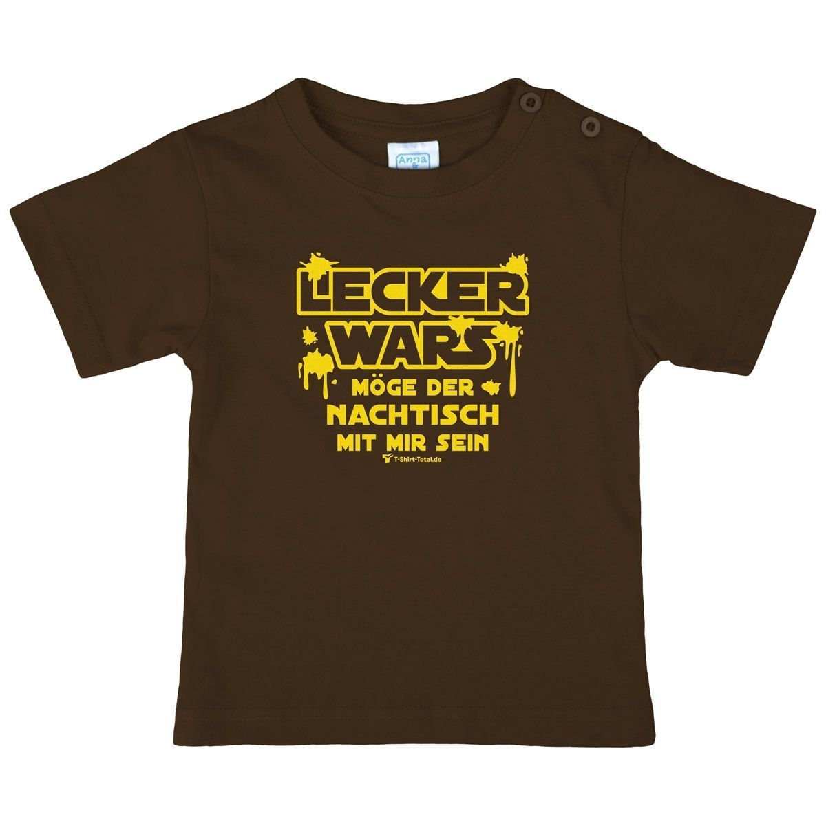Lecker wars Kinder T-Shirt braun 68 / 74