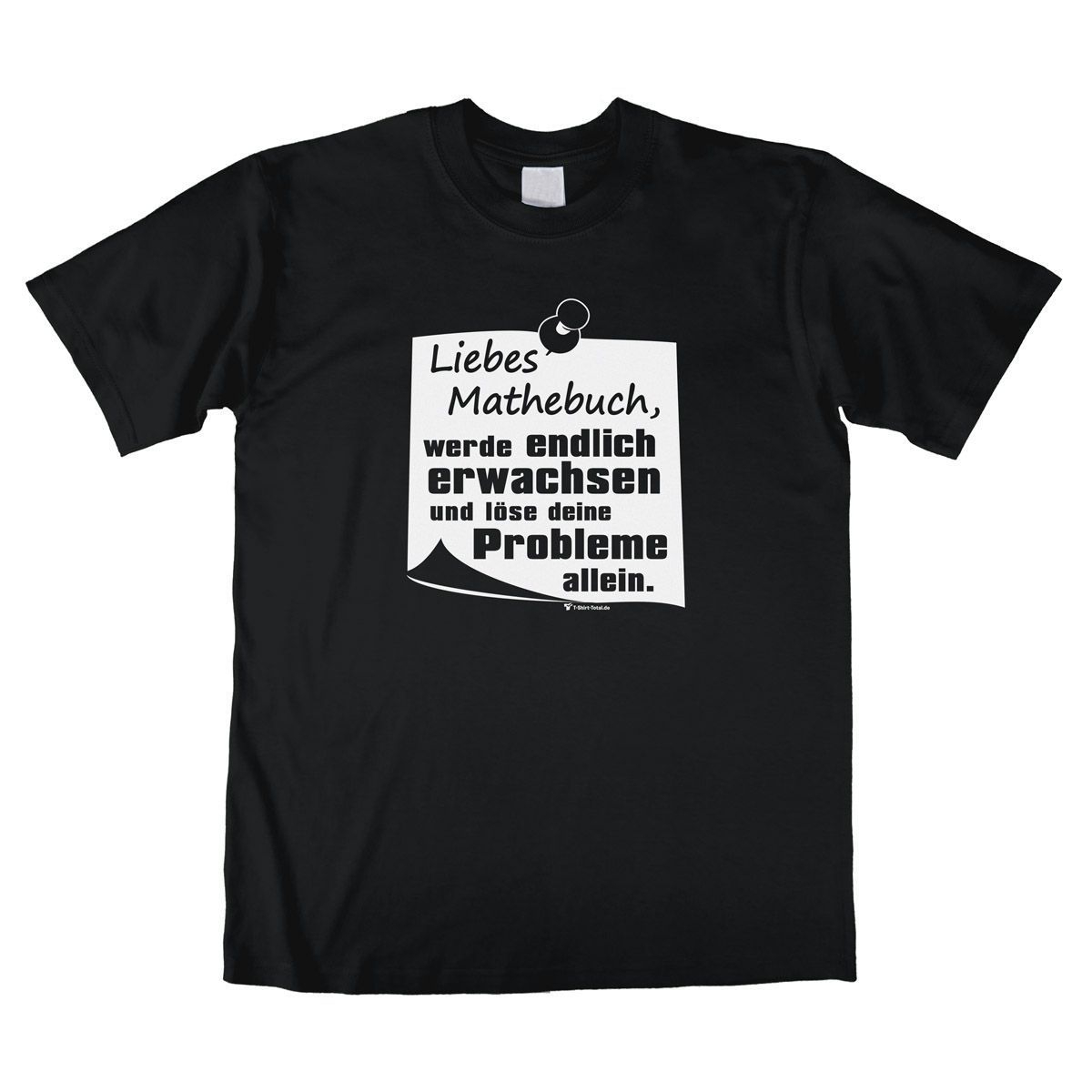 Liebes Mathebuch Unisex T-Shirt schwarz Medium