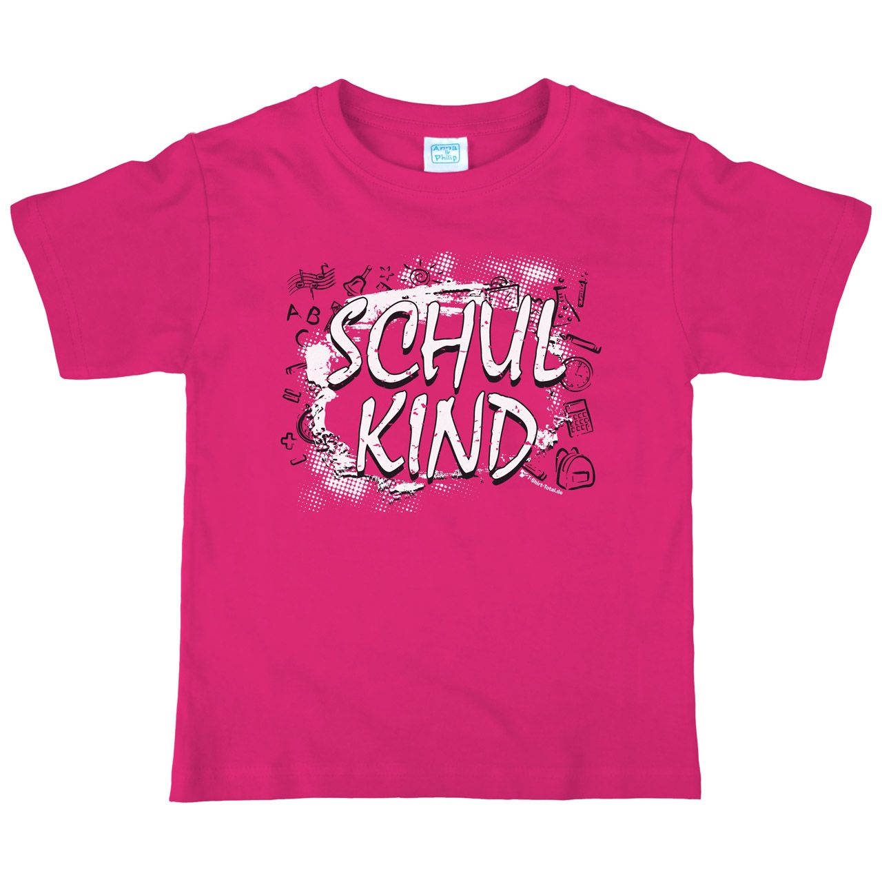 Schulkind Collage Kinder T-Shirt pink 134 / 140