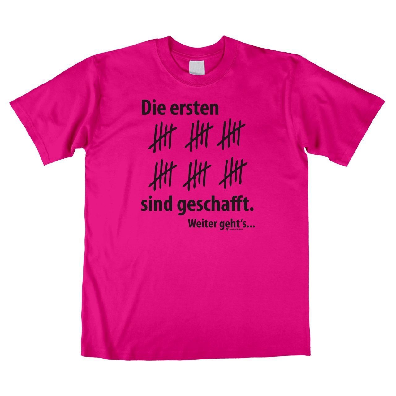 Ersten 30 geschafft Unisex T-Shirt pink Extra Large