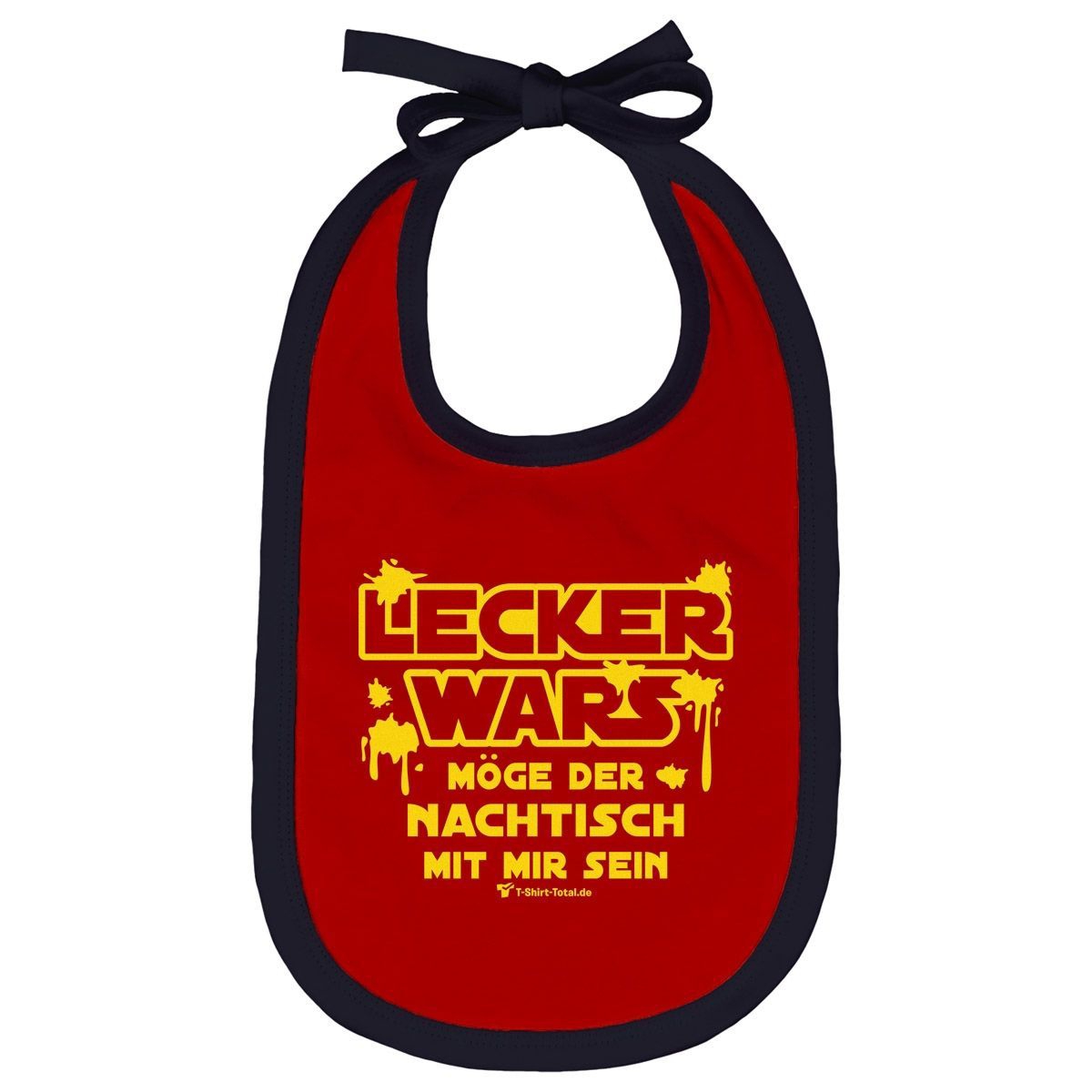 Lecker wars Lätzchen rot / navy