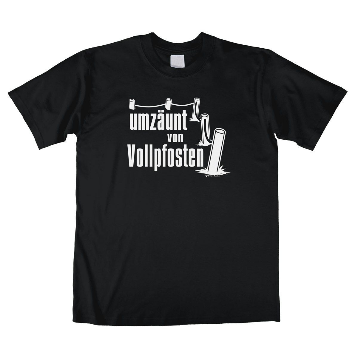 Vollpfosten Unisex T-Shirt schwarz Large