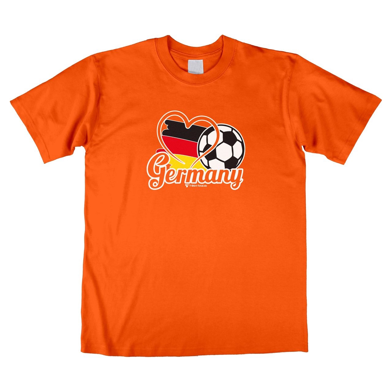Fußball Germany Unisex T-Shirt orange Extra Large