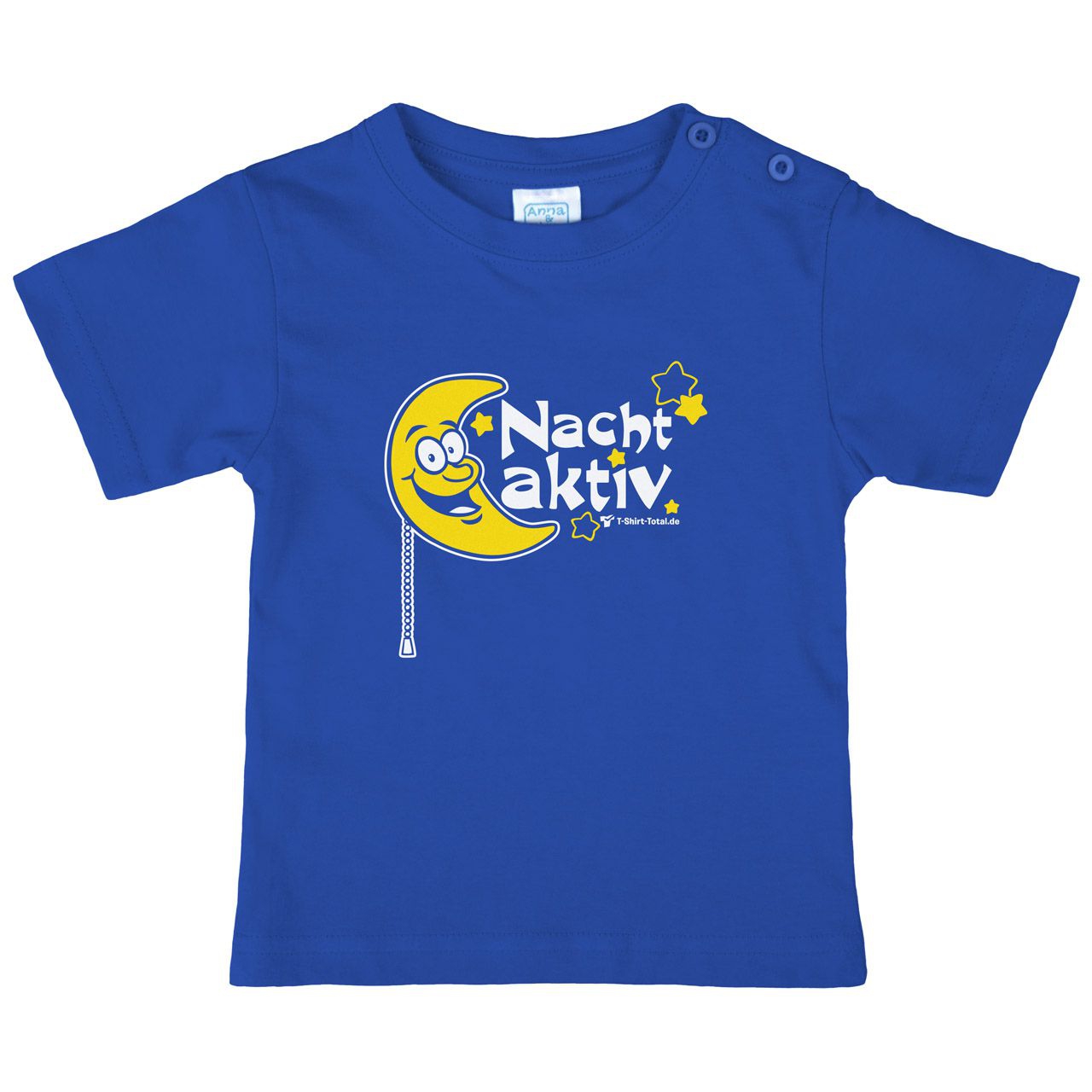 Nachtaktiv Mond Kinder T-Shirt royal 80 / 86