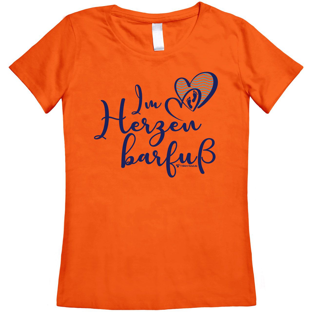 Im Herzen barfuß Woman T-Shirt orange Medium