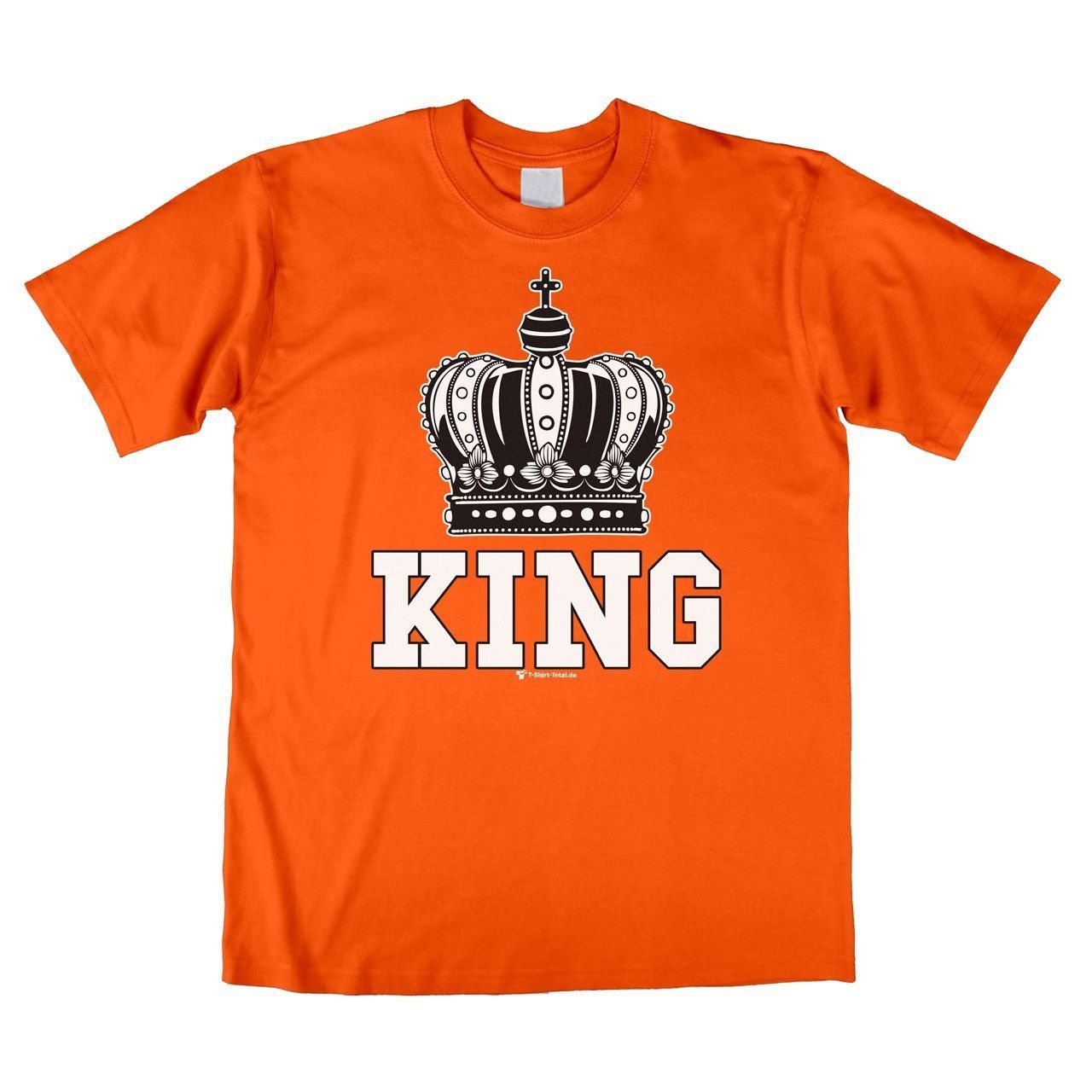 King Unisex T-Shirt orange Large