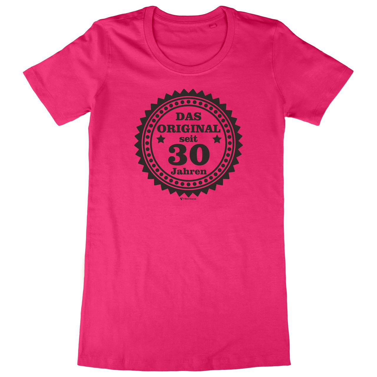 Original seit 30 Woman Long Shirt pink Extra Large