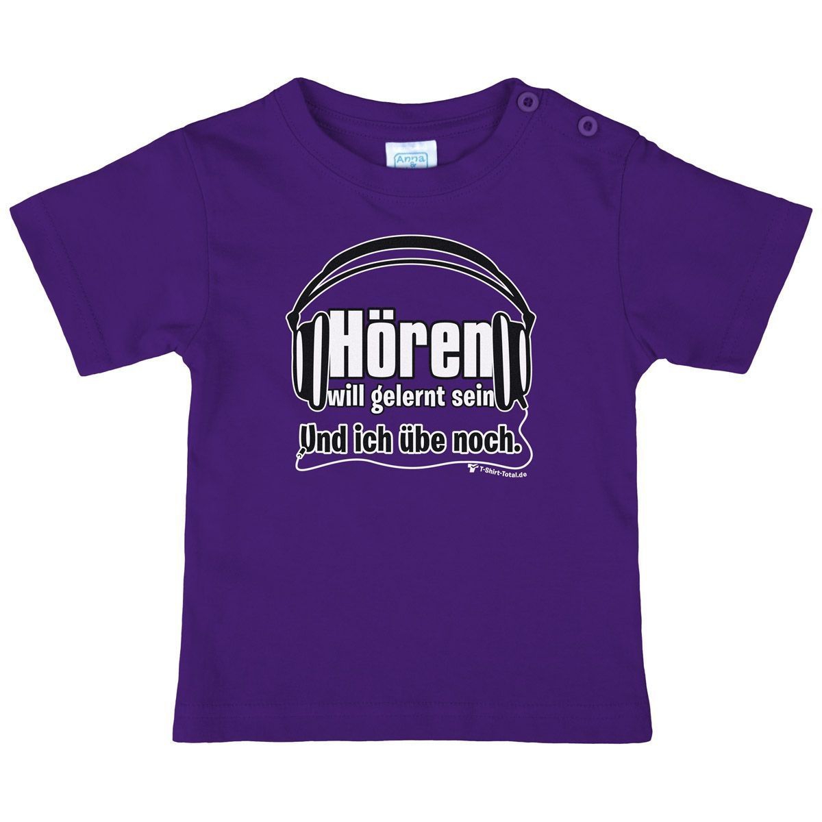 Hören will gelernt sein Kinder T-Shirt lila 104