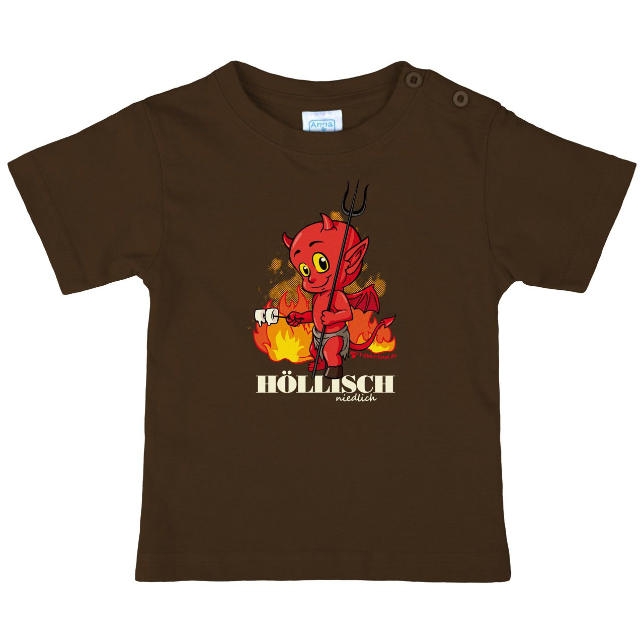 Höllisch niedlich Teufel Kinder T-Shirt braun 92