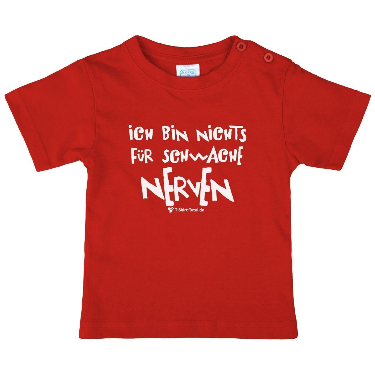 Schwache Nerven Kinder T-Shirt rot 80 / 86