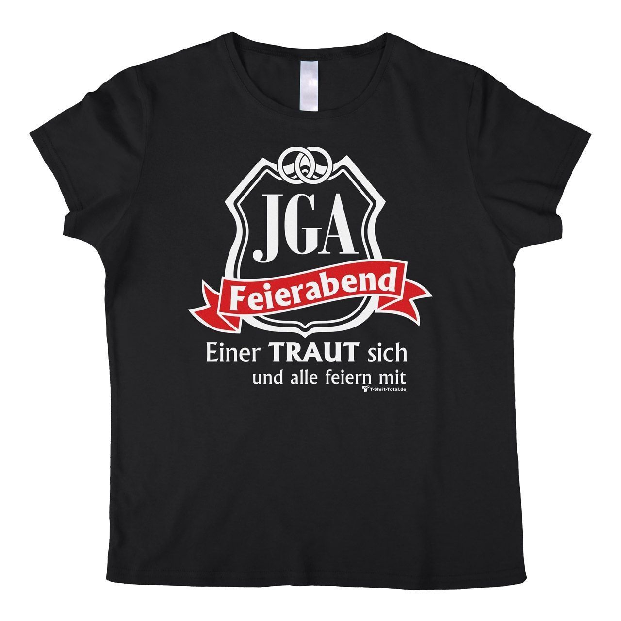 JGA Feierabend Woman T-Shirt schwarz Small