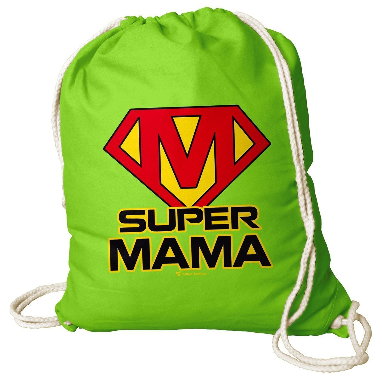 Super Mama Rucksack Beutel hellgrün