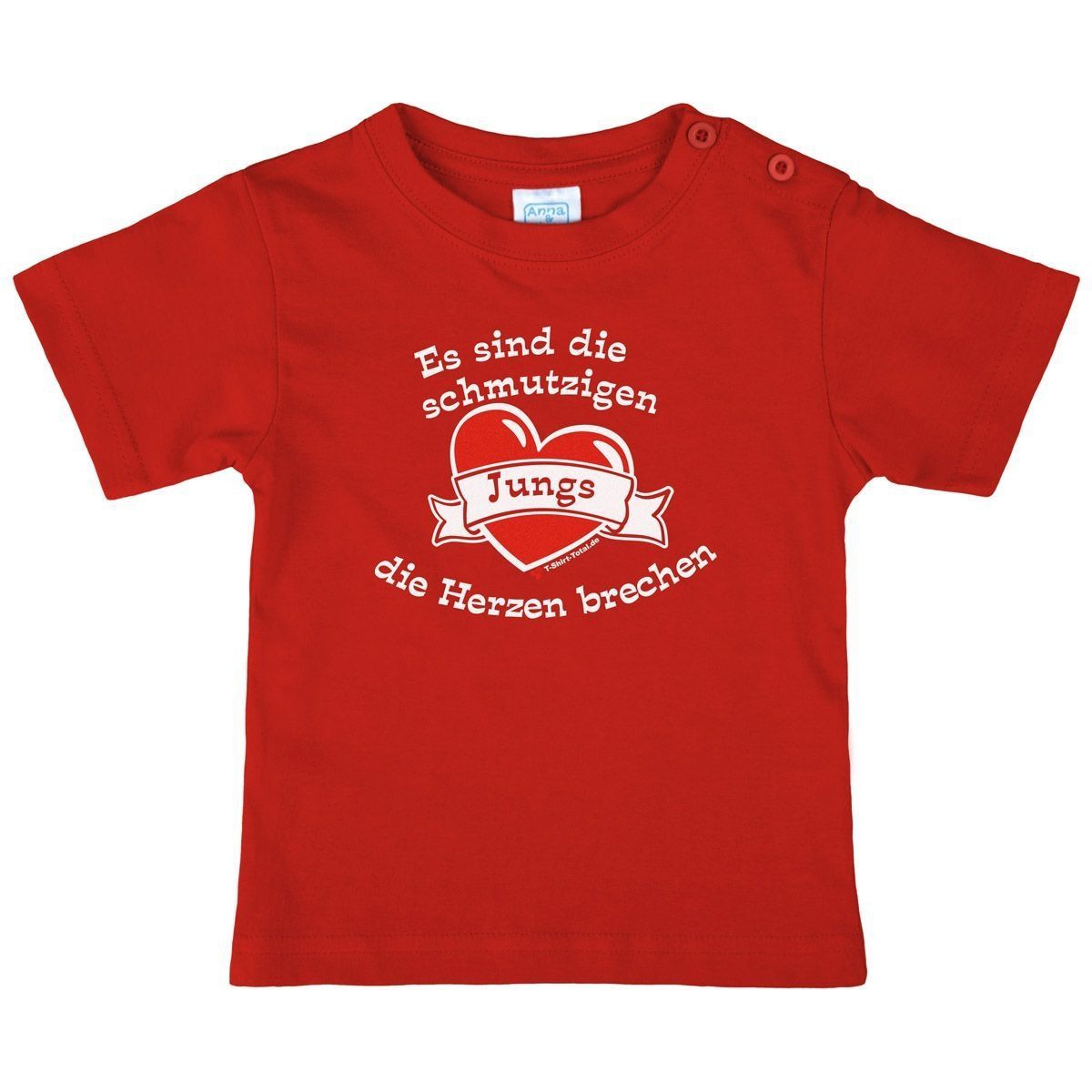 Schmutzige Jungs Kinder T-Shirt rot 98