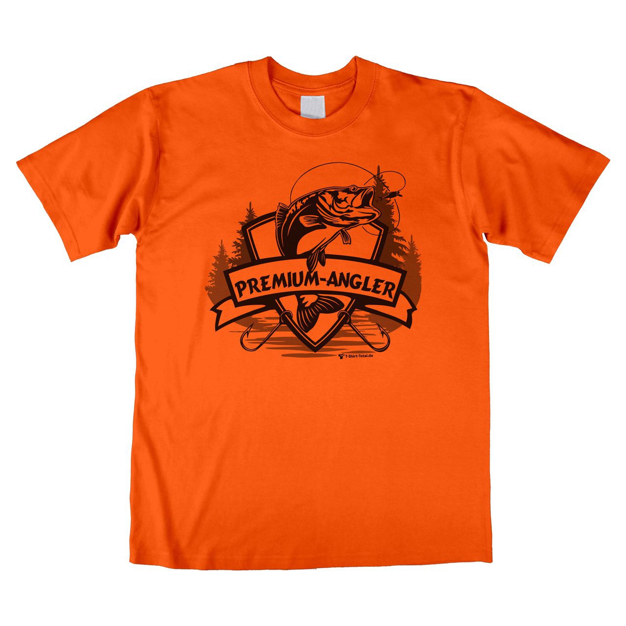 Premium-Angler Unisex T-Shirt orange Extra Large
