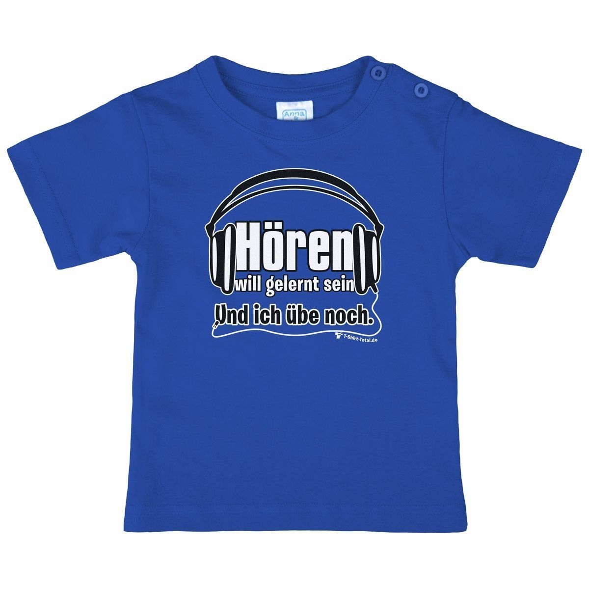 Hören will gelernt sein Kinder T-Shirt royal 104