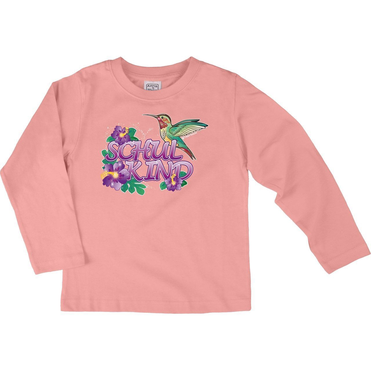 Schulkind Kolibri Kinder Langarm Shirt rosa 134 / 140