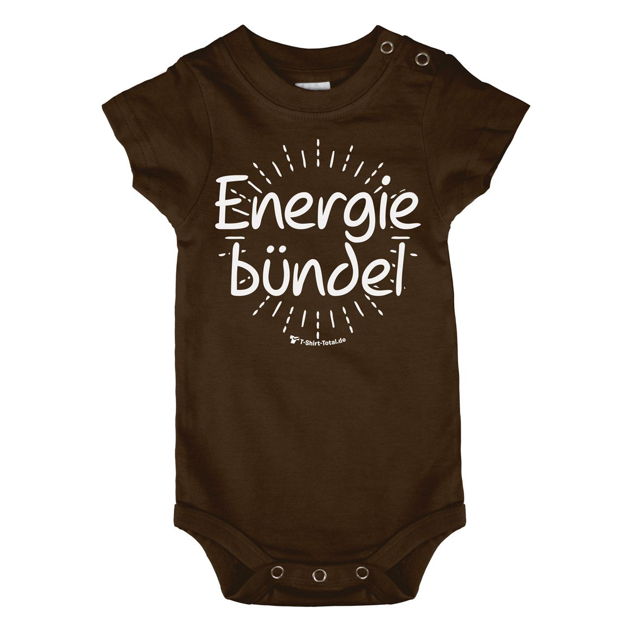 Energie Bündel Baby Body Kurzarm braun 56 / 62