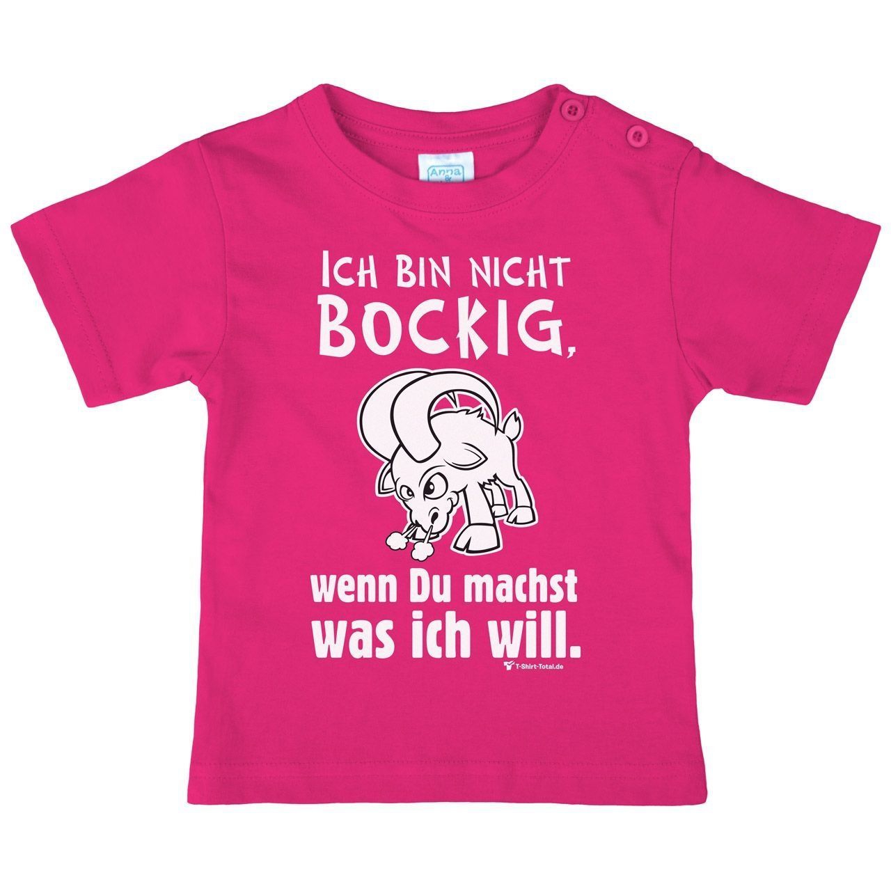 Nicht bockig Kinder T-Shirt pink 104
