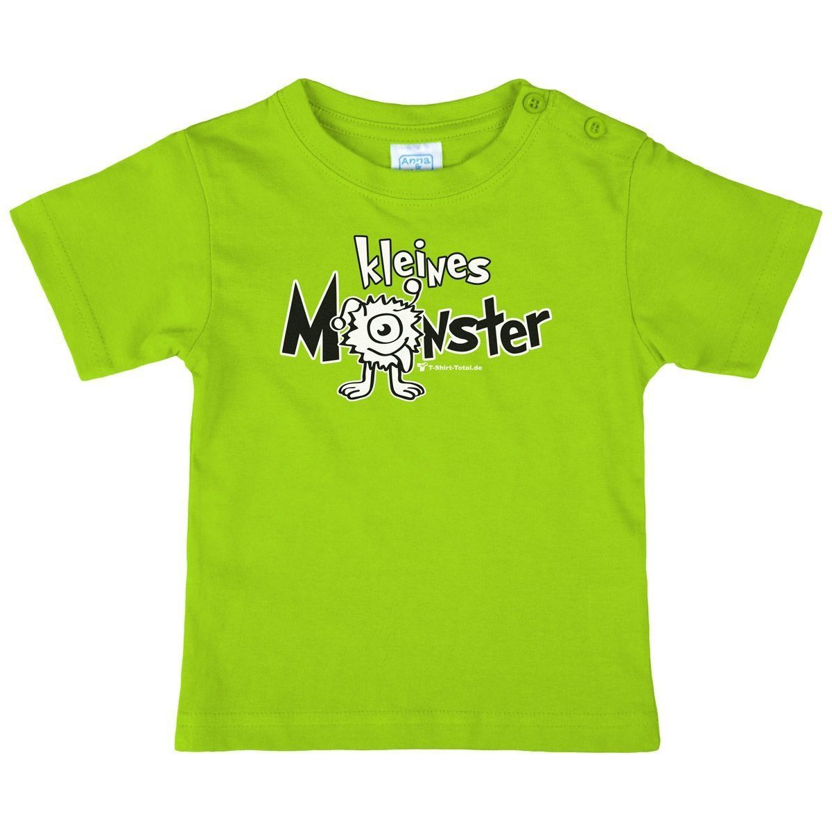 Kleines Monster Kinder T-Shirt hellgrün 110 / 116