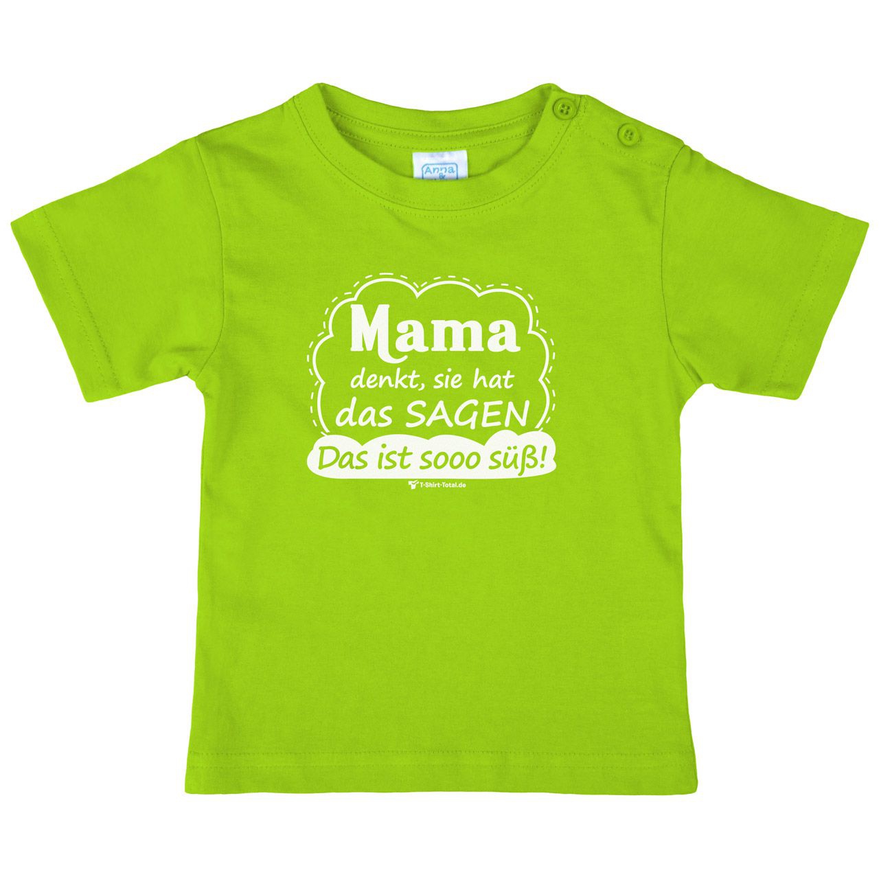 Mama denkt Kinder T-Shirt hellgrün 92