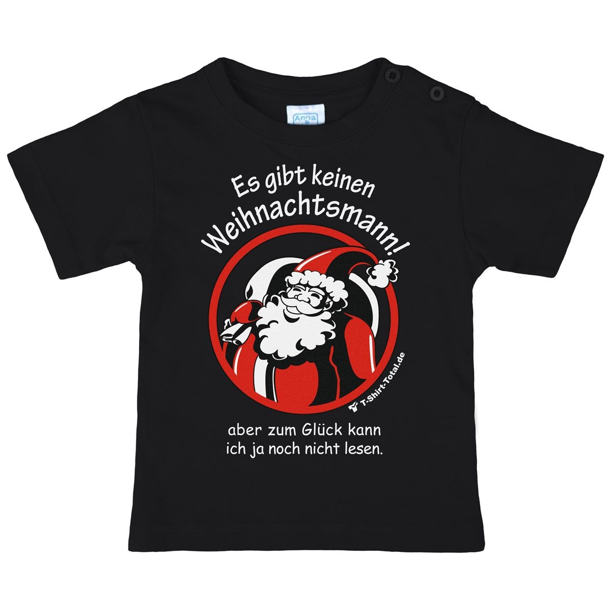 Gibt keinen Weihnachtsmann Kinder T-Shirt schwarz 80 / 86