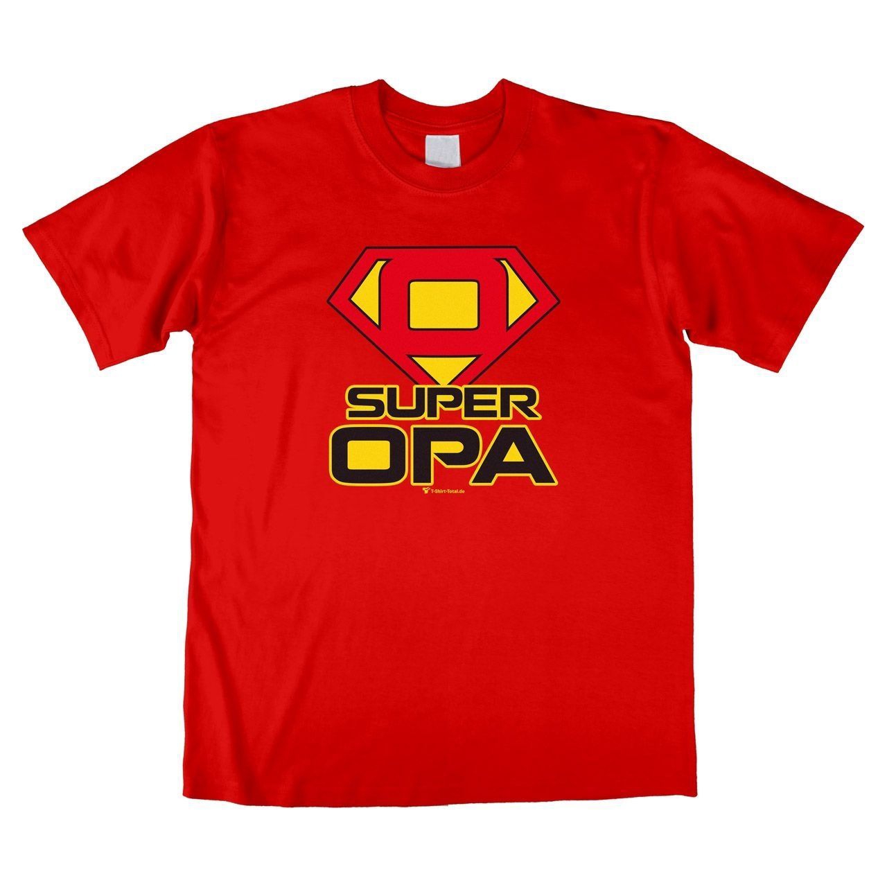 Super Opa Unisex T-Shirt rot Large