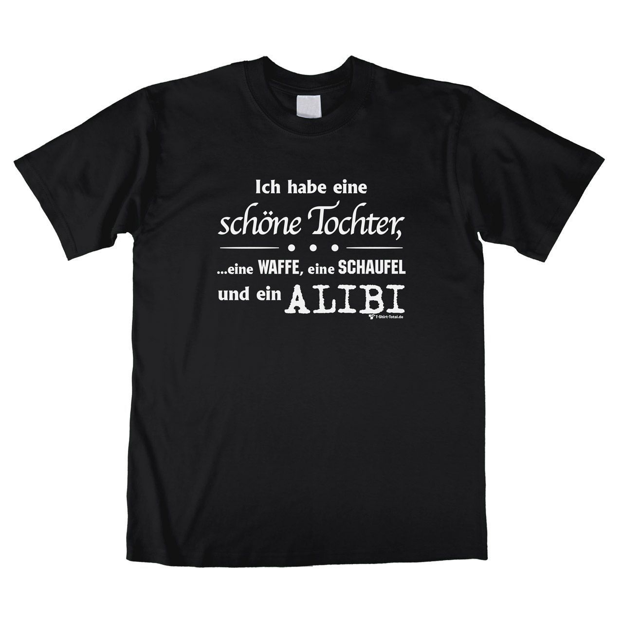 Alibi Unisex T-Shirt schwarz Large