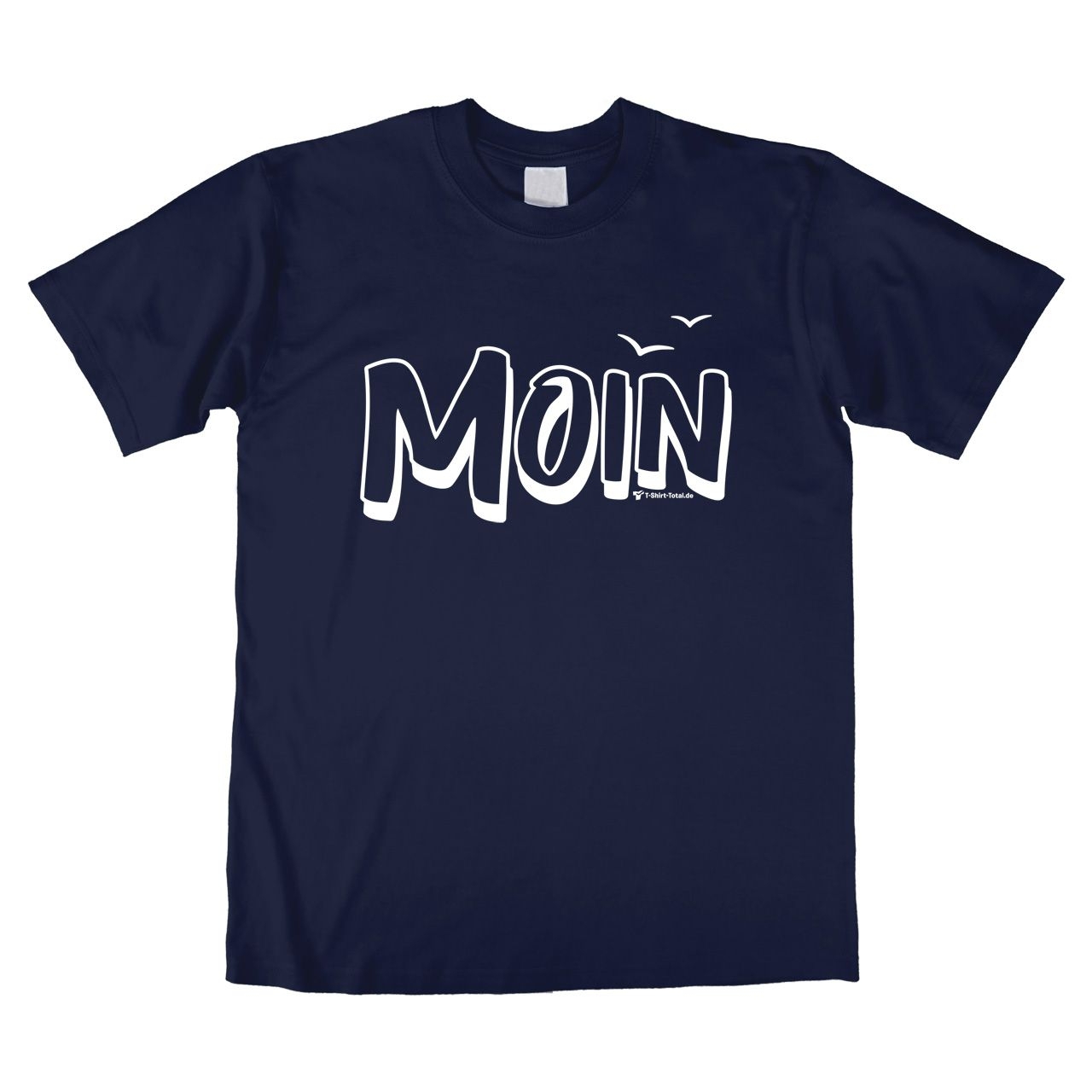 Moin mit Möwen Unisex T-Shirt navy Large