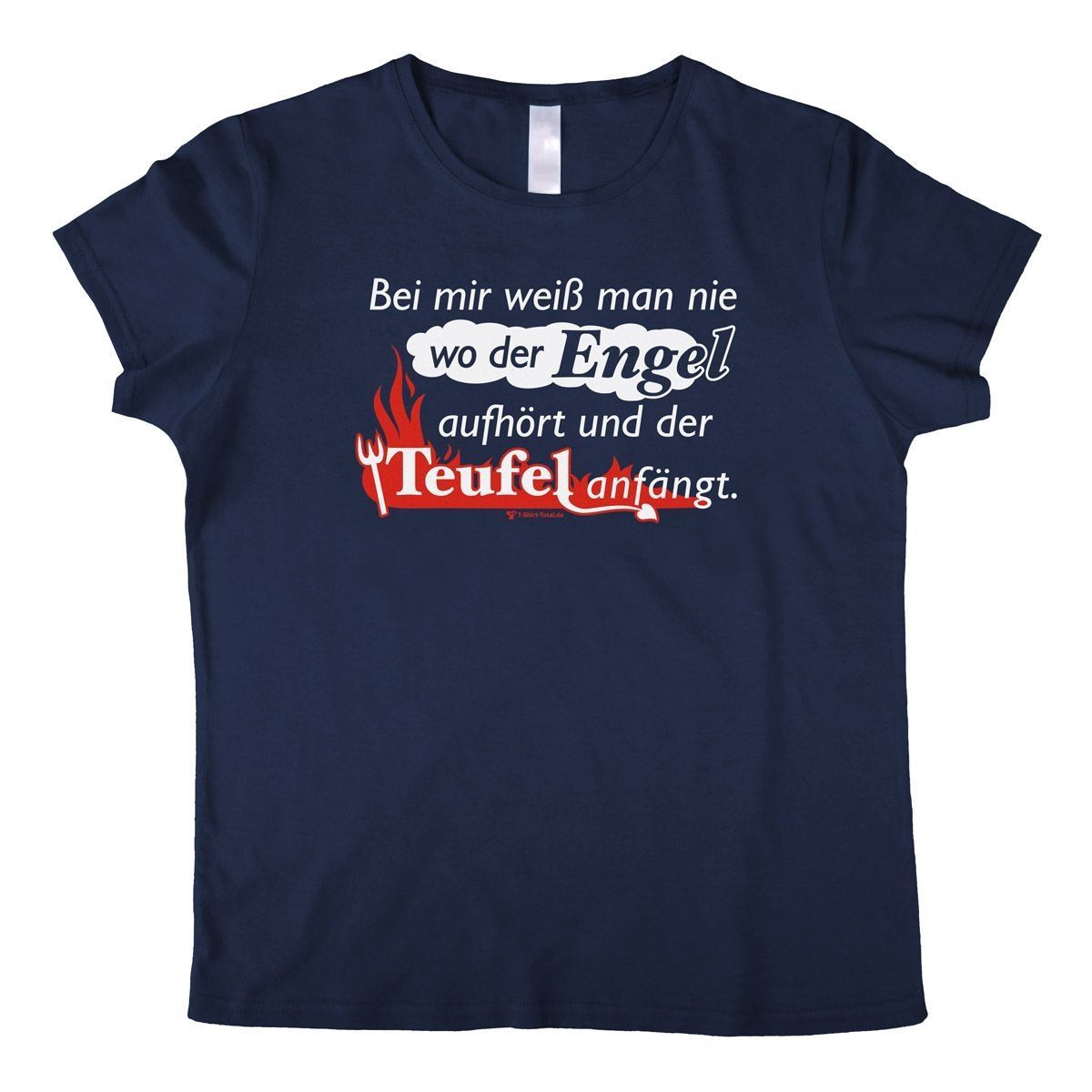 Engel Teufel Woman T-Shirt navy 2-Extra Large