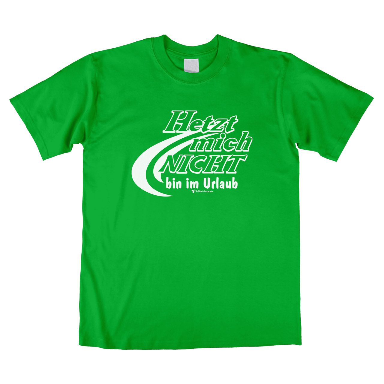 Bin im Urlaub Unisex T-Shirt grün Large