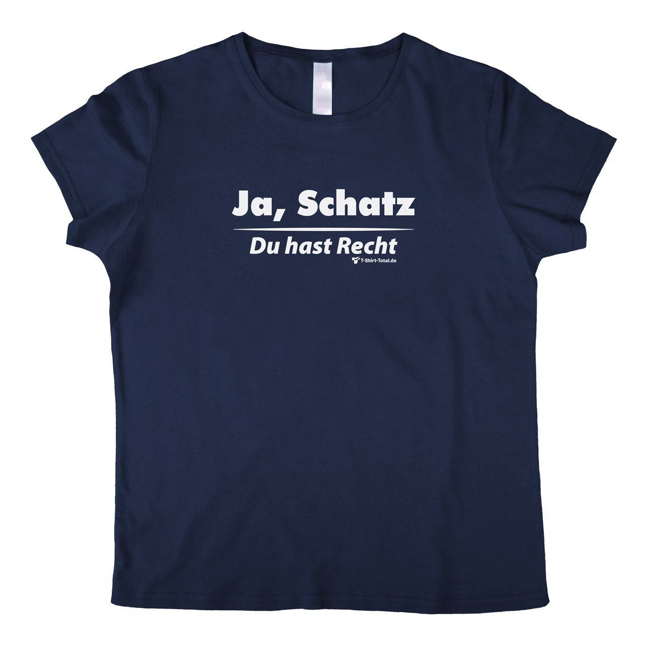 Ja Schatz Woman T-Shirt navy Small