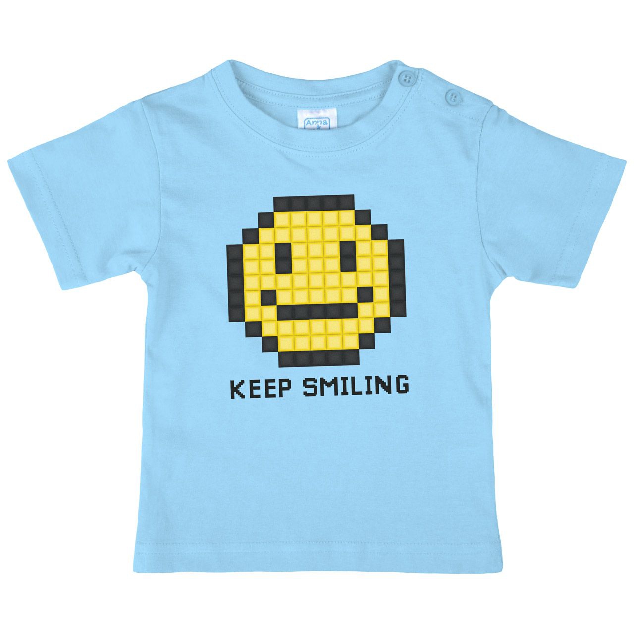 Keep smiling Kinder T-Shirt hellblau 56 / 62