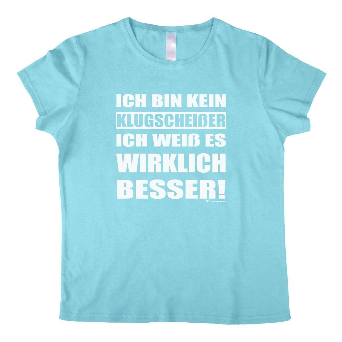 Klugscheißer Woman T-Shirt hellblau Extra Large