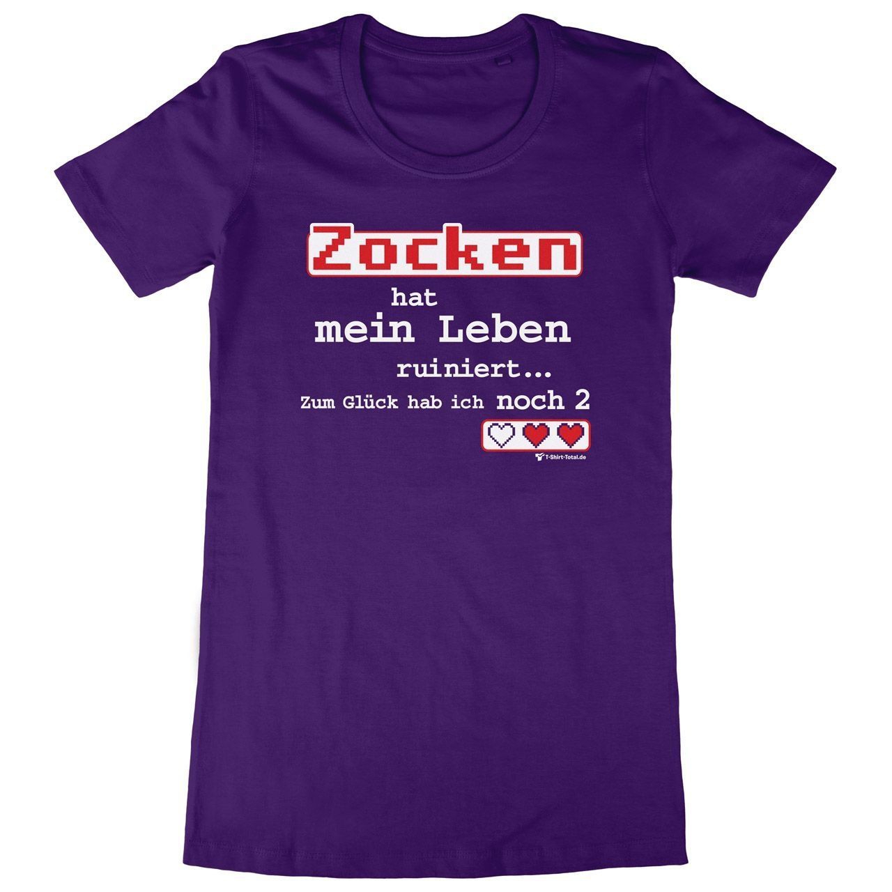 Zocken ruiniert Woman Long Shirt lila Extra Large
