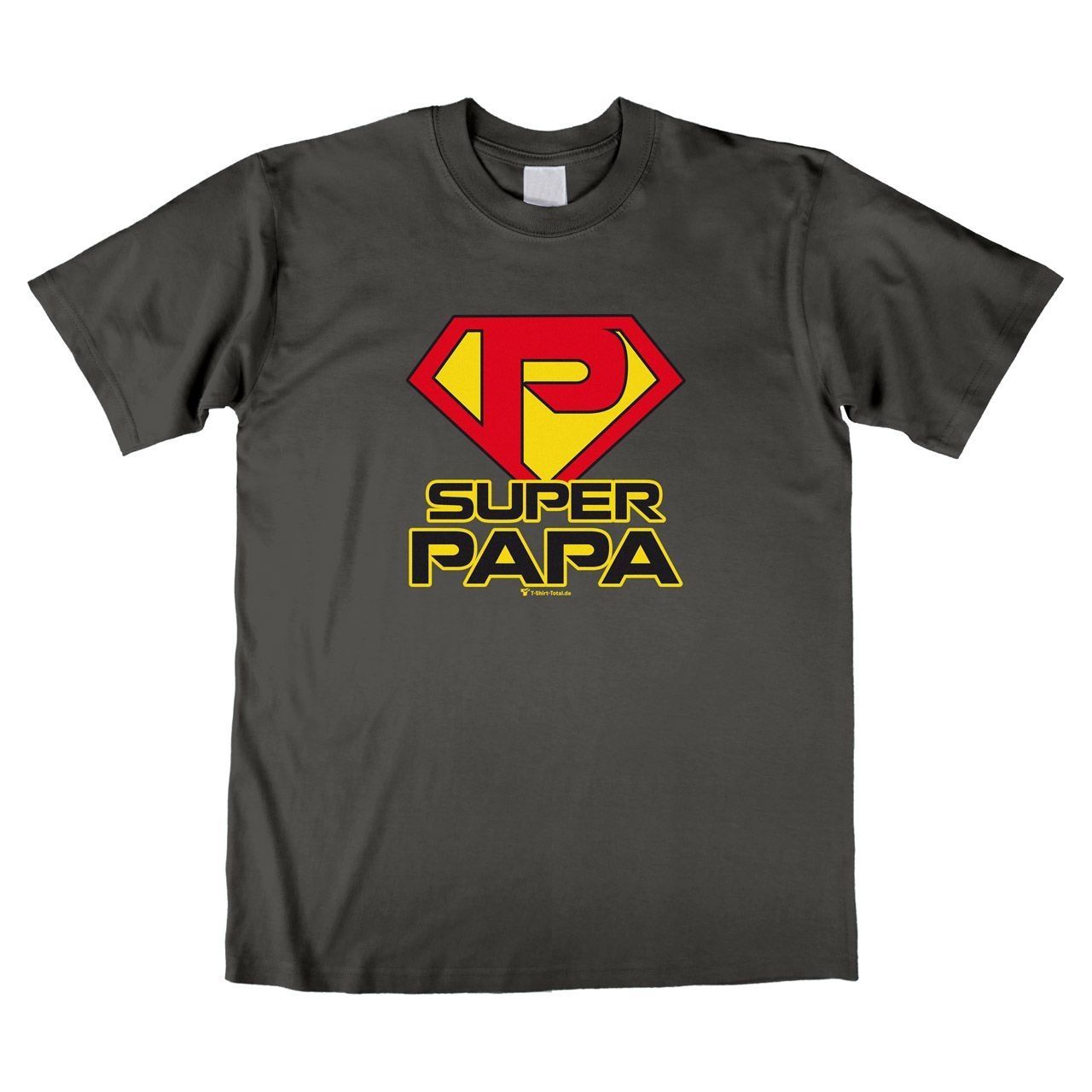 Super Papa Unisex T-Shirt grau Large