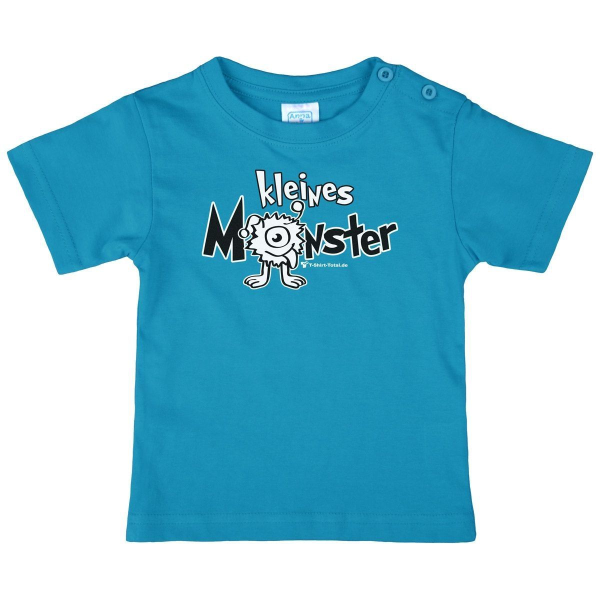 Kleines Monster Kinder T-Shirt türkis 110 / 116