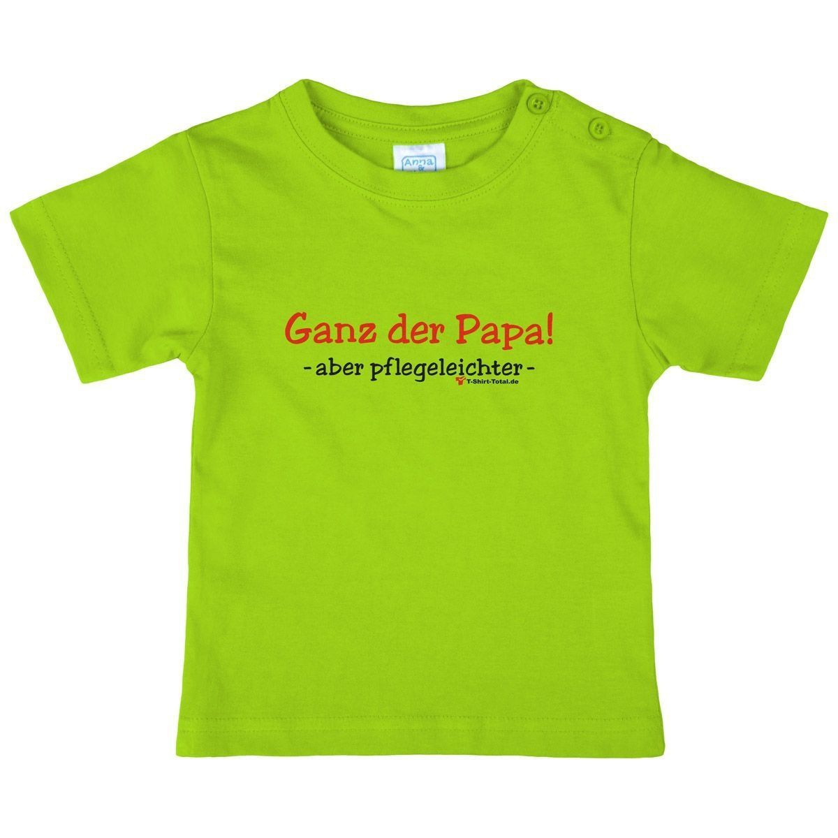 Ganz der Papa Kinder T-Shirt hellgrün 56 / 62