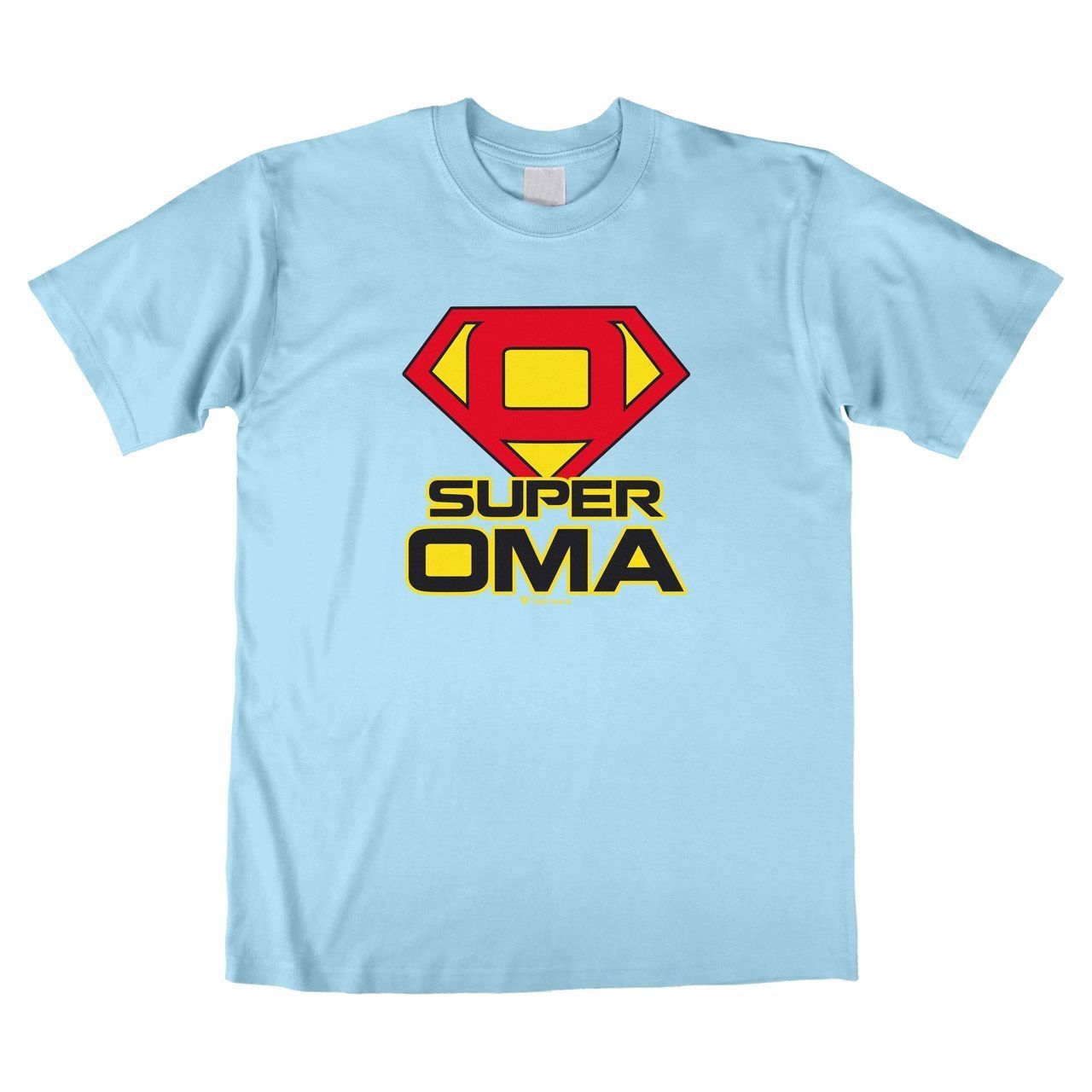 Super Oma Unisex T-Shirt hellblau Medium