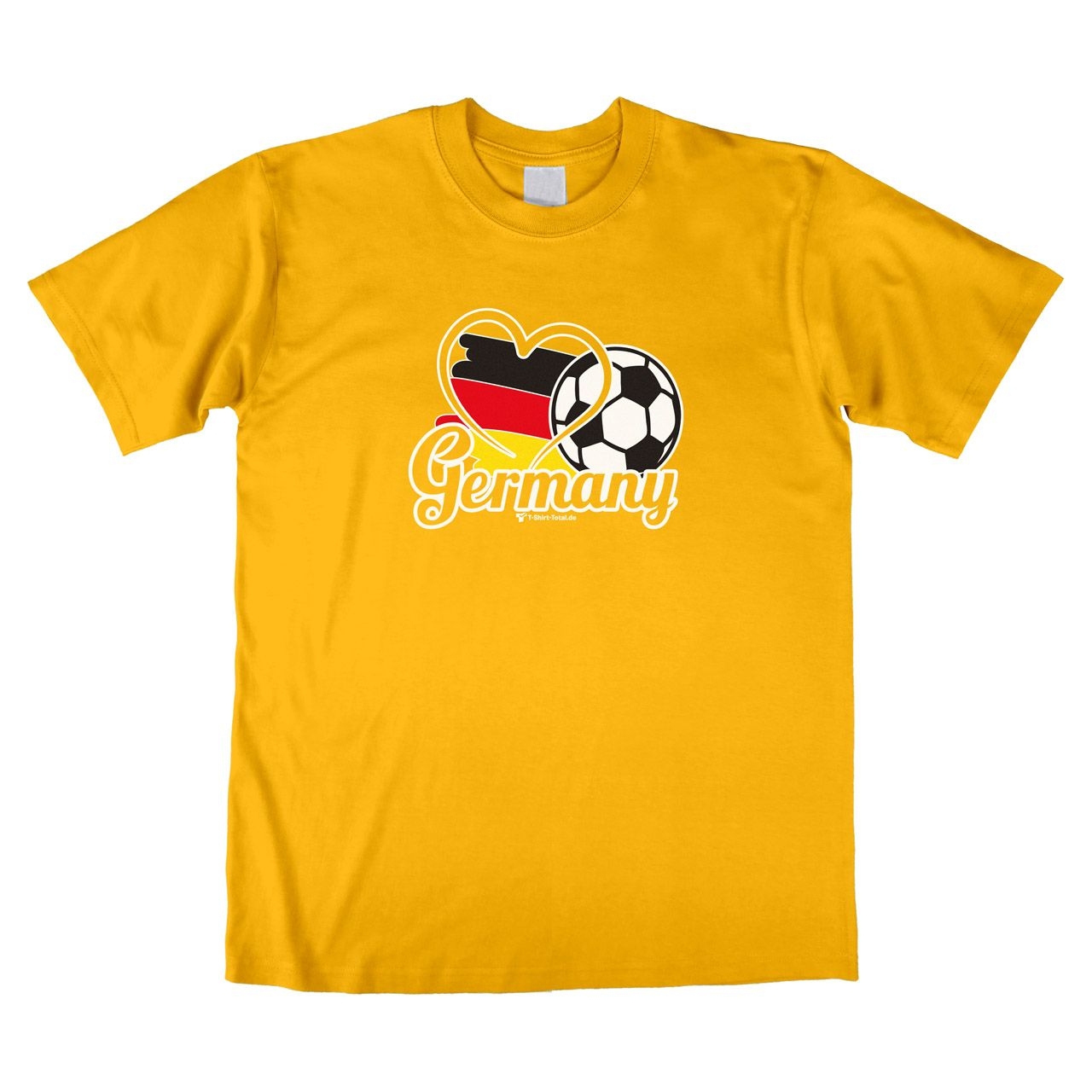 Fußball Germany Unisex T-Shirt gelb Extra Small