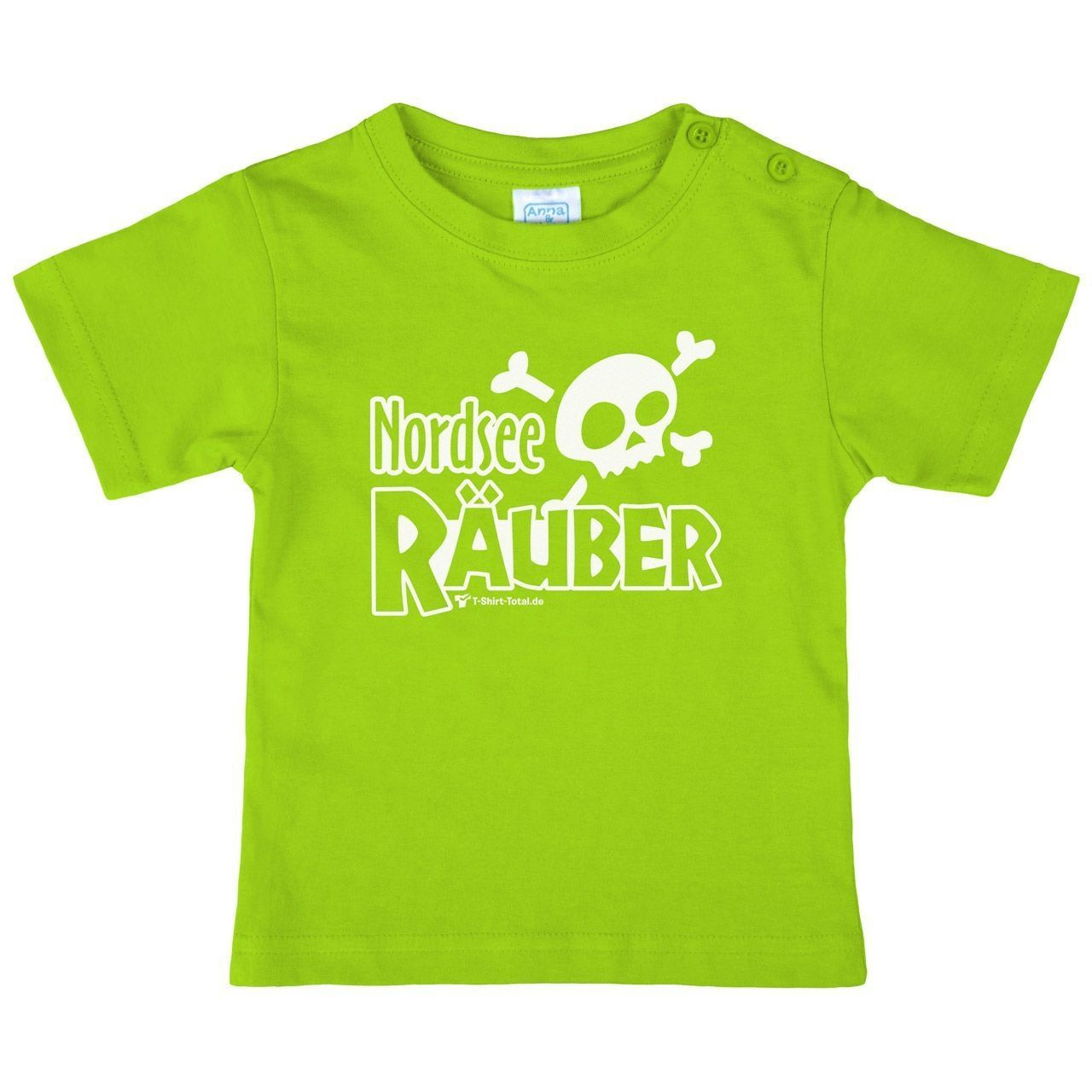 Nordsee Räuber Kinder T-Shirt hellgrün 110 / 116