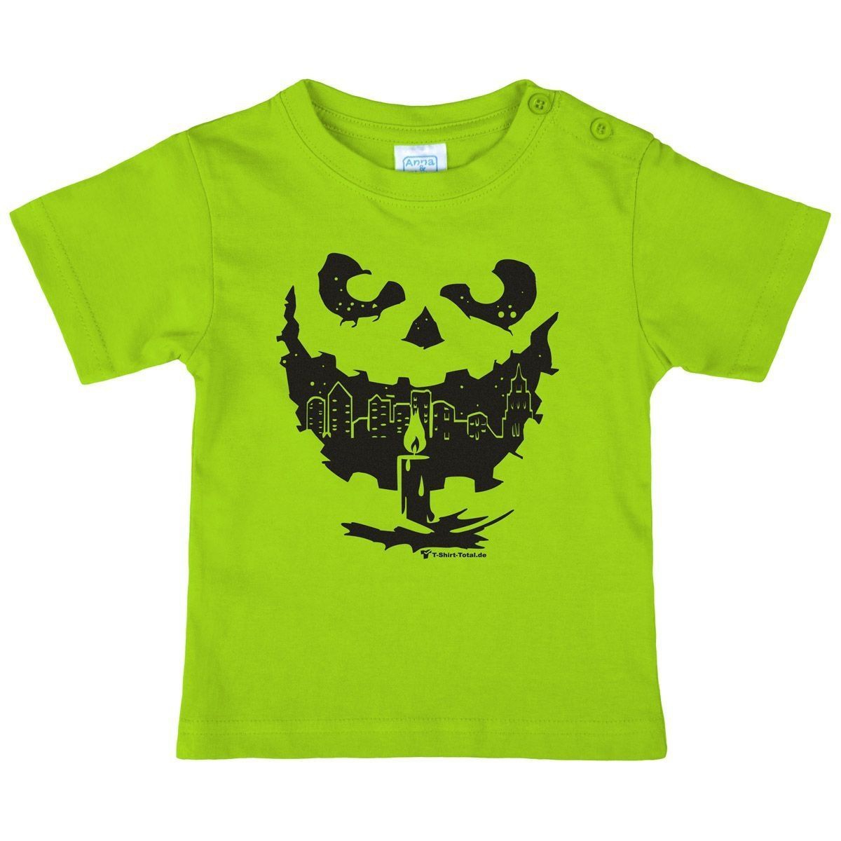 Kürbislaterne Kinder T-Shirt hellgrün 104