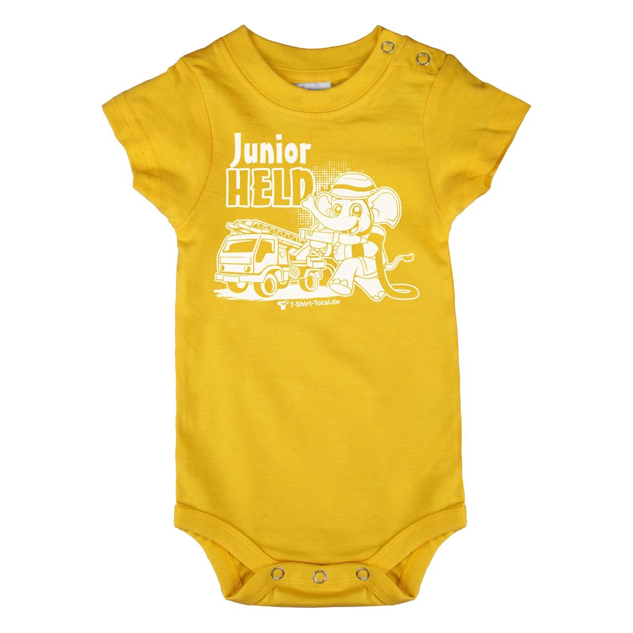 Junior Held Feuerwehr Baby Body Kurzarm gelb 68 / 74